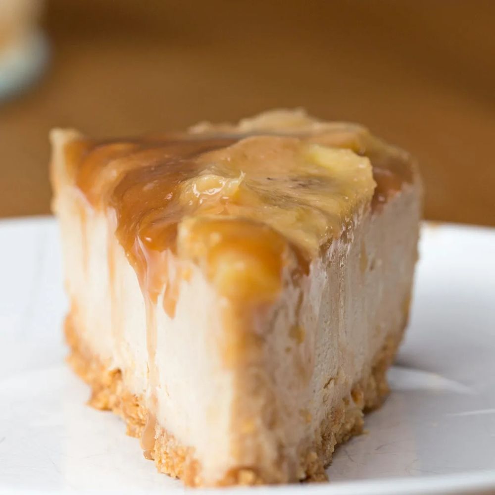 Caramelized Banana Peanut Butter Cheesecake