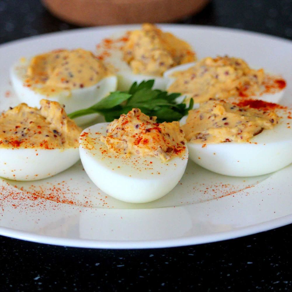 Sriracha Deviled Eggs