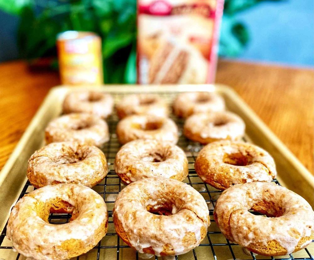 Two Ingredient Pumpkin Donuts