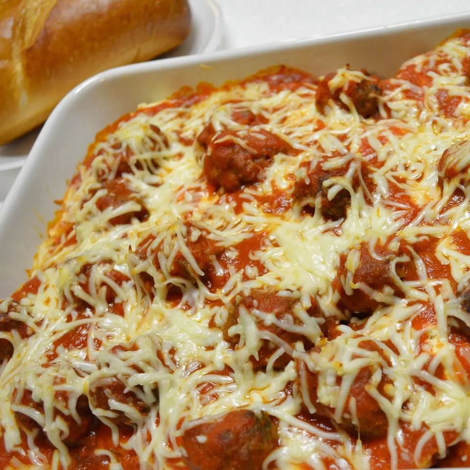 Italian Meatball Sandwich Casserole