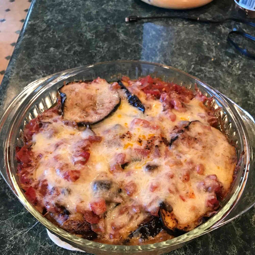 Cheesy Eggplant Parmesan Casserole