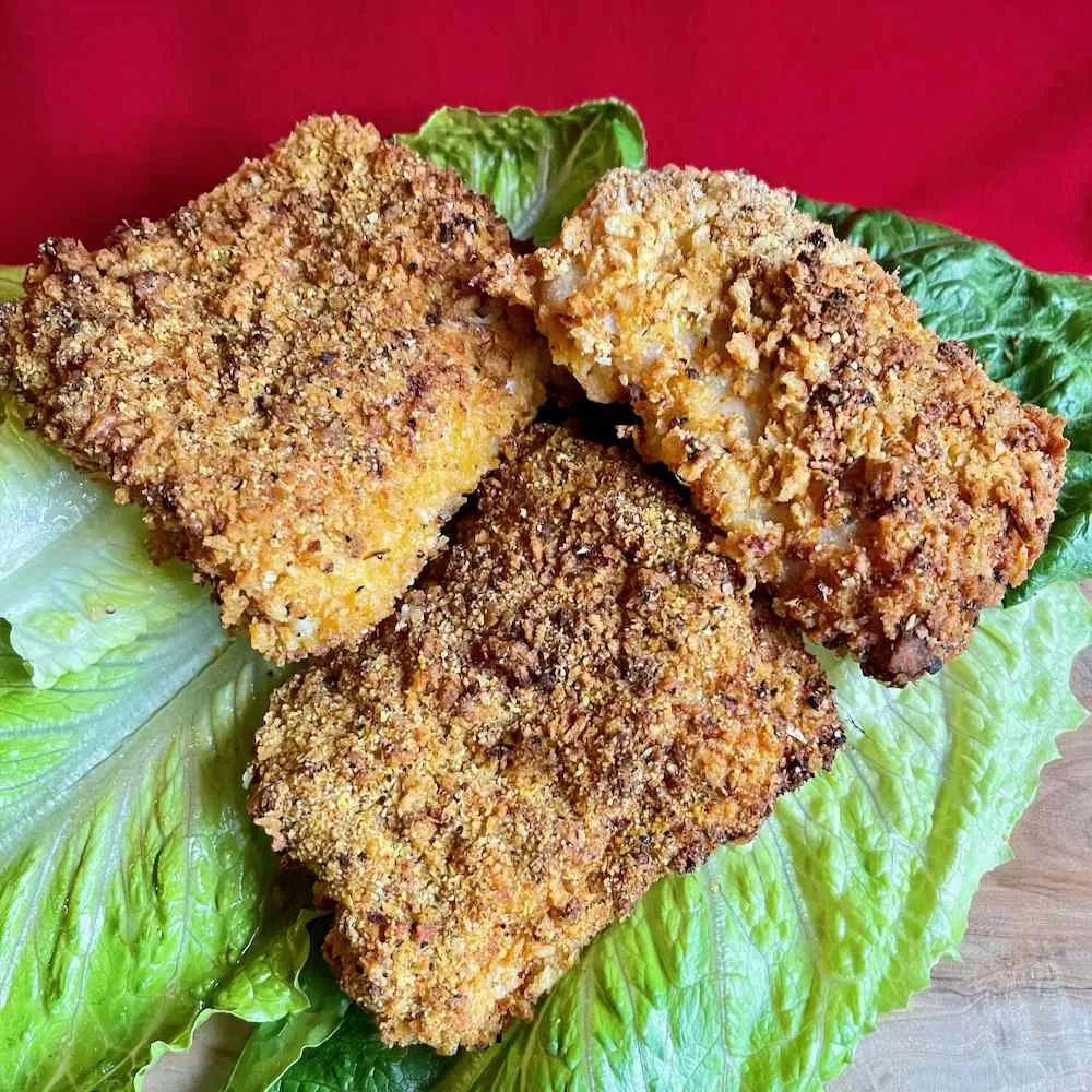 Seasoned Crunchy Cod Fillets in the Air Fryer