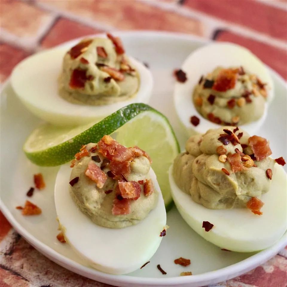 Avocado and Bacon-Stuffed Eggs