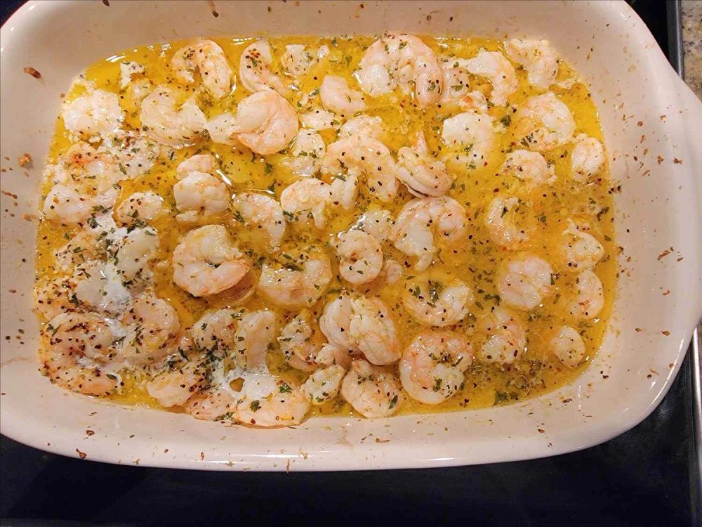 Baked Lemon-Pepper Shrimp