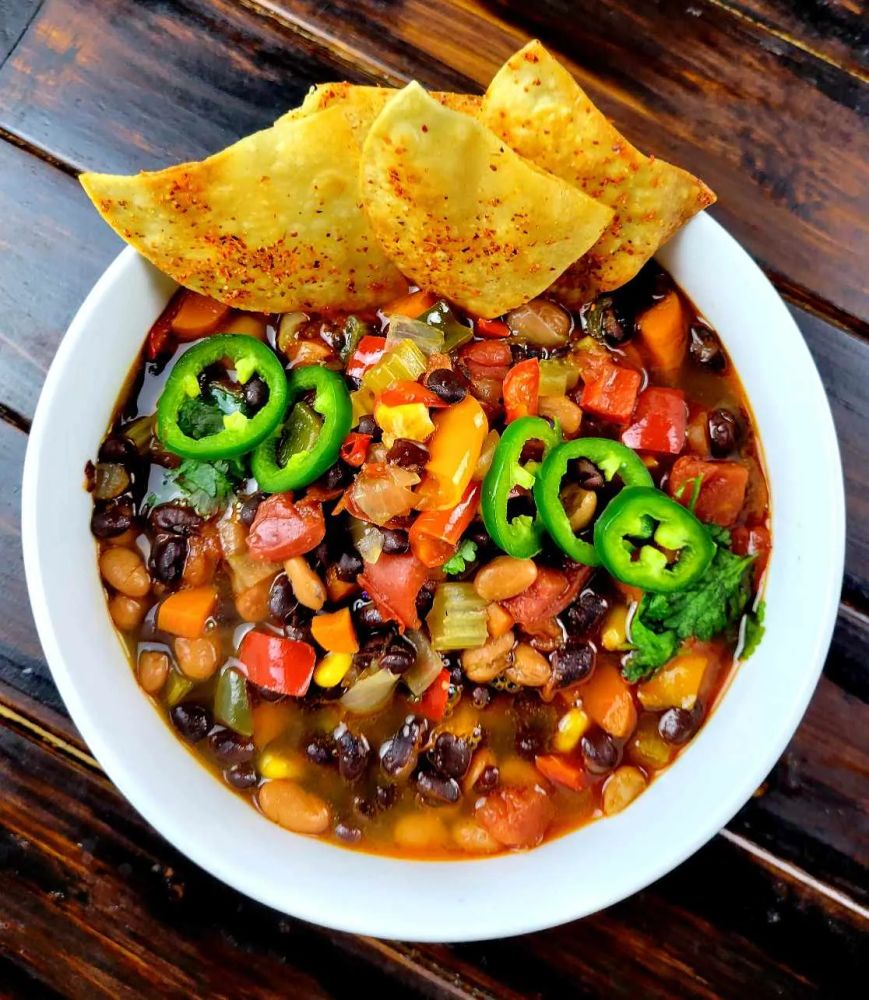 Plant-Based Black Bean Taco Soup