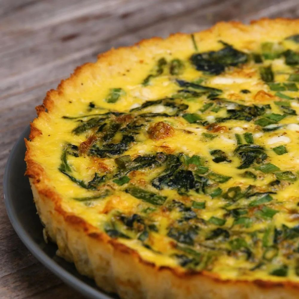 Cauliflower-Crusted Quiche