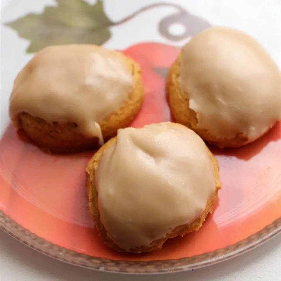 Pumpkin Cookies with Penuche Frosting