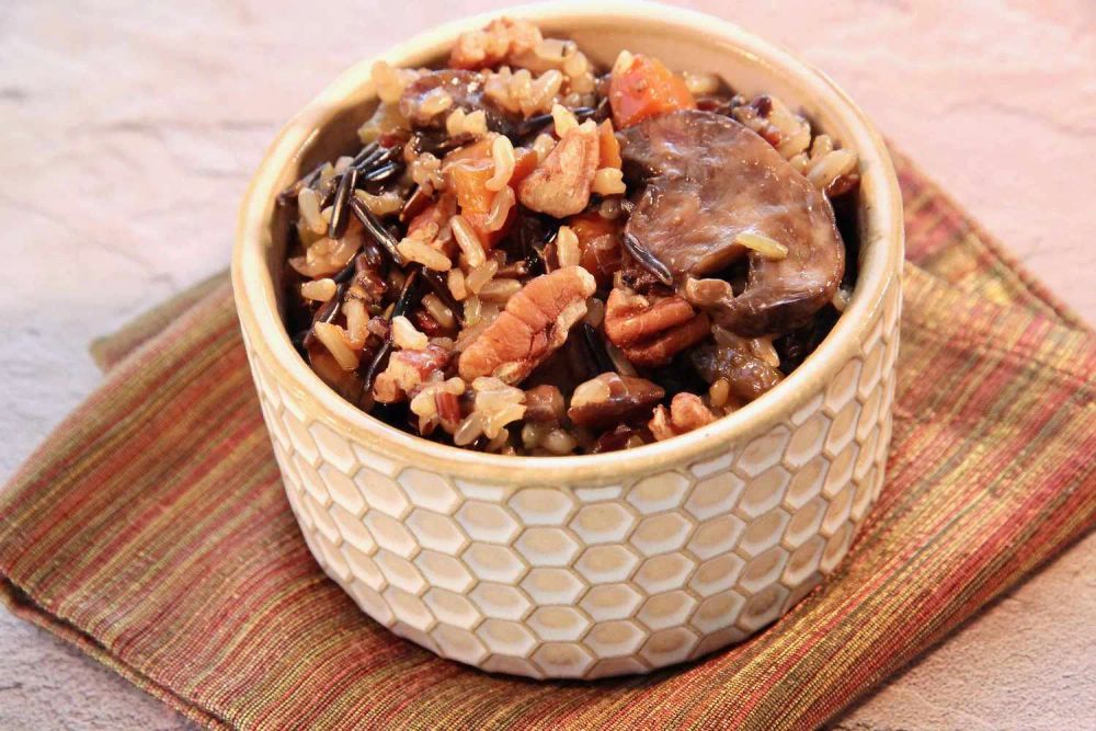 Instant Pot Wild Rice with Mushrooms