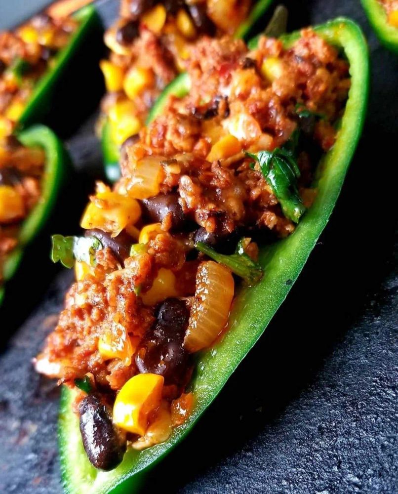 Chorizo-Stuffed Poblano Peppers