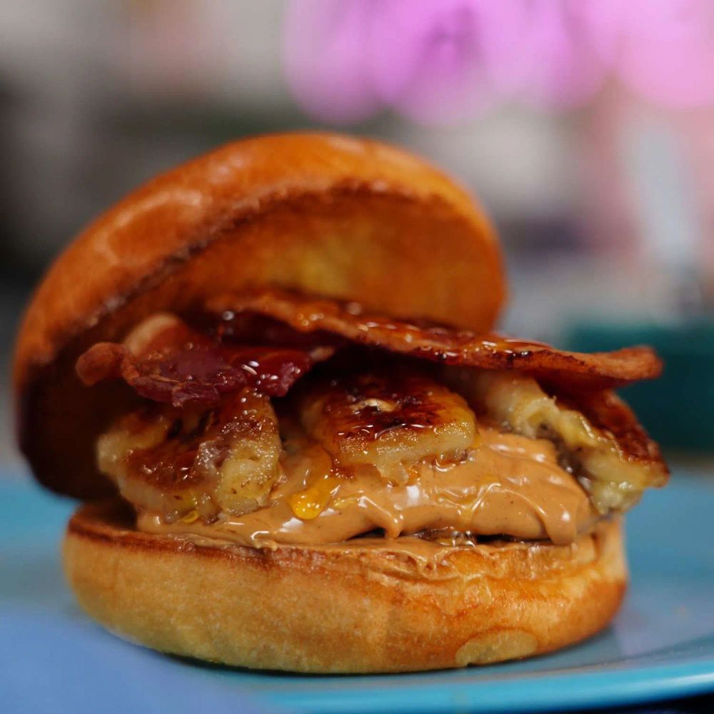 The Elvis Peanut Butter Banana Burger