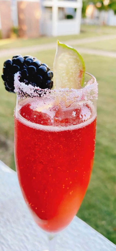 Blackberry-Lime Mimosa