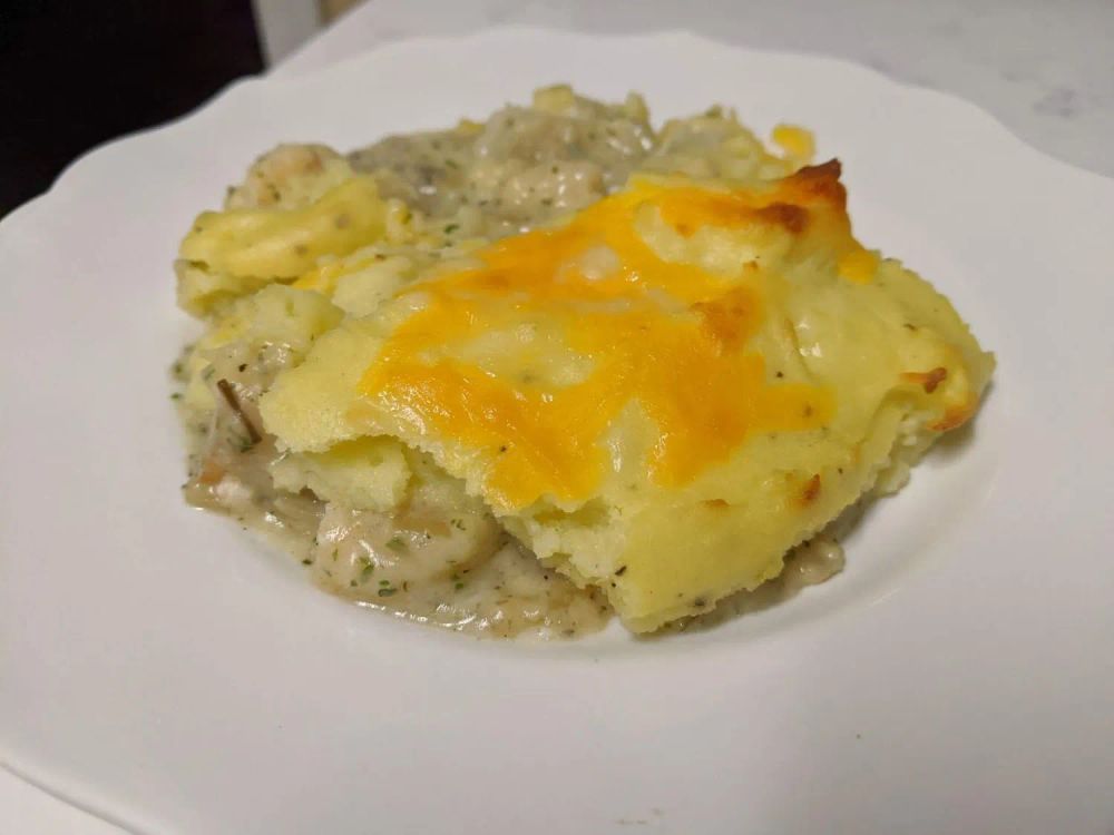 British Fish Pie with Mashed Potato Topping