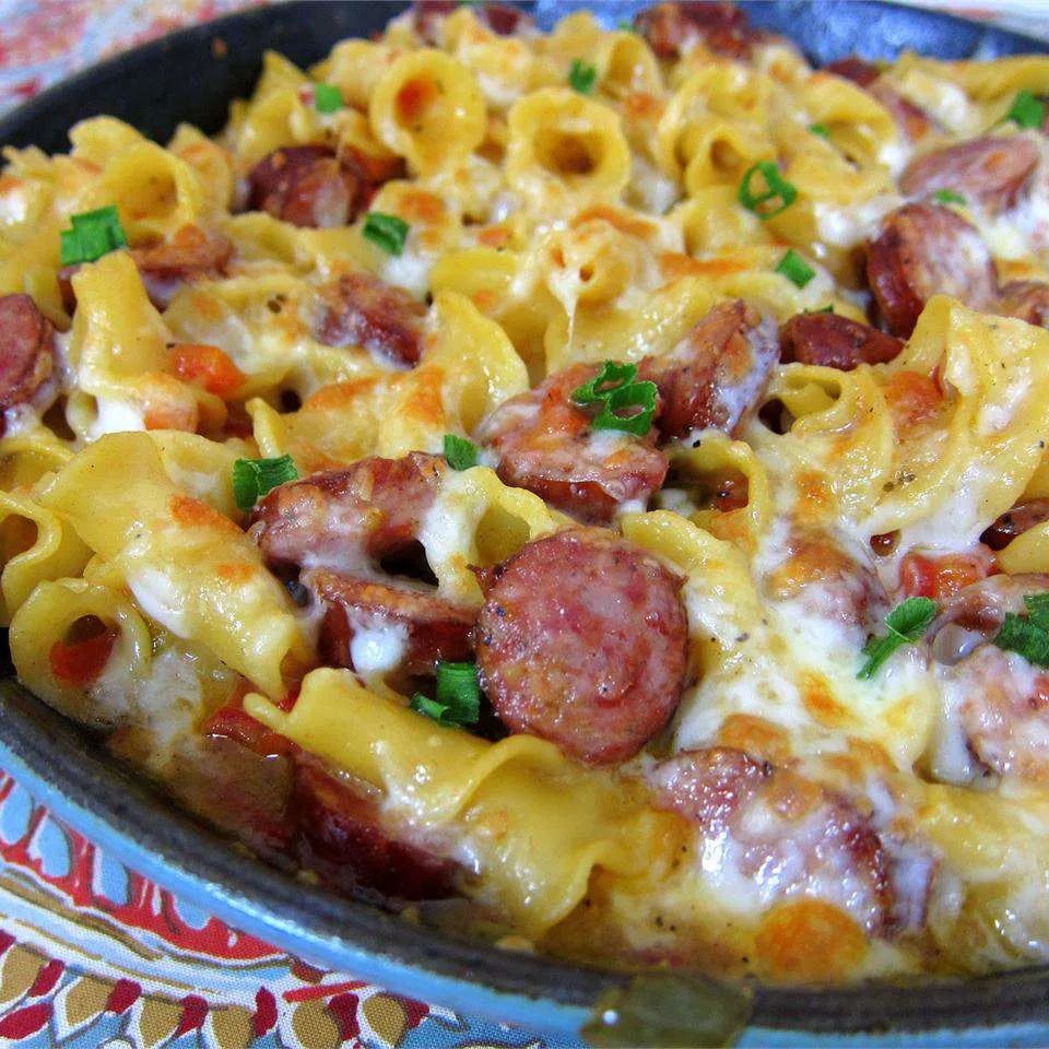 Spicy Campanelle Sausage Skillet