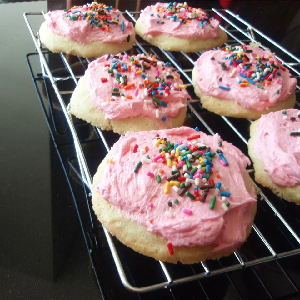 Pink Icing Cookies