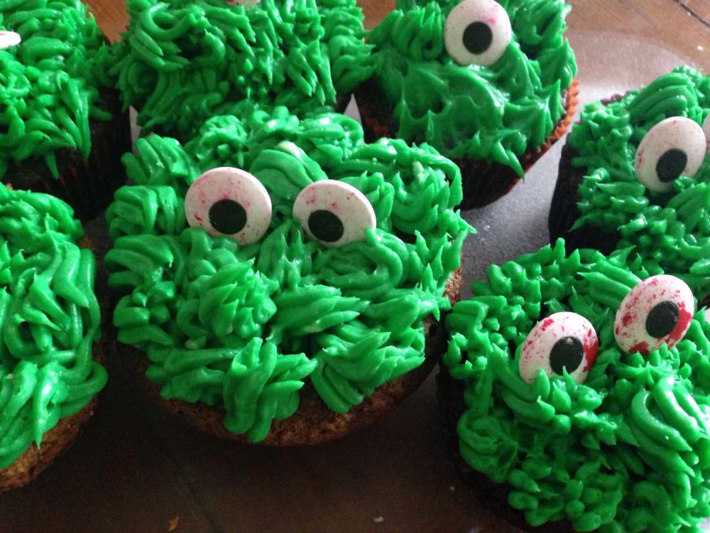 Monster Chocolate Cupcakes for Halloween