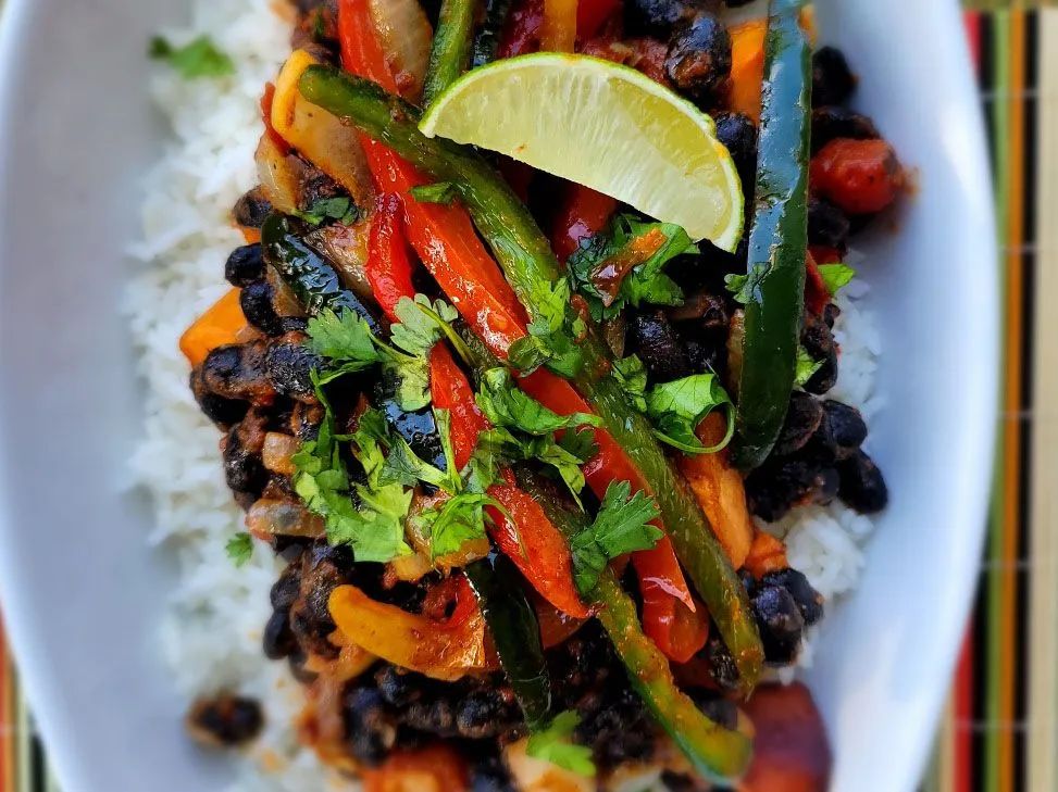 Meatless Sweet Potato Burrito Bowl