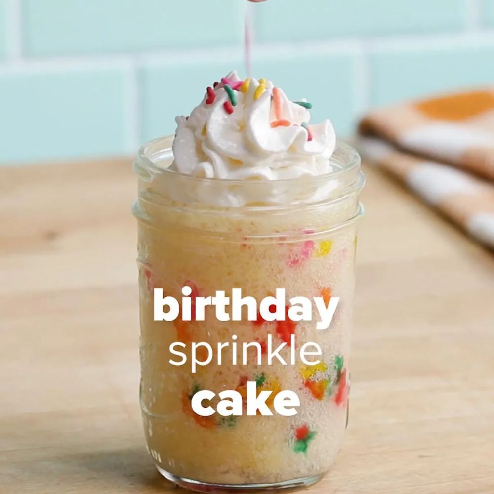 Birthday Cake In A Jar