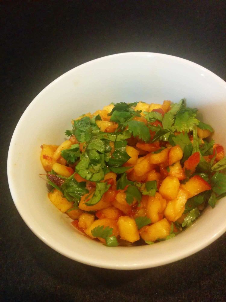 Simple Peach Salsa