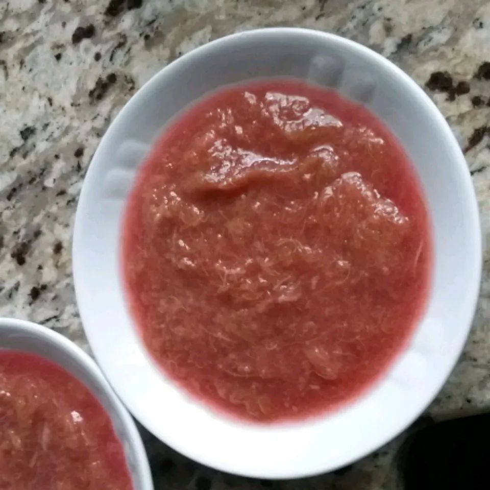 Grandma's Stewed Rhubarb