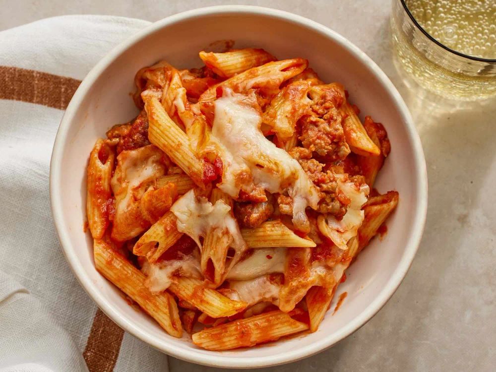 Baked Penne with Italian Sausage