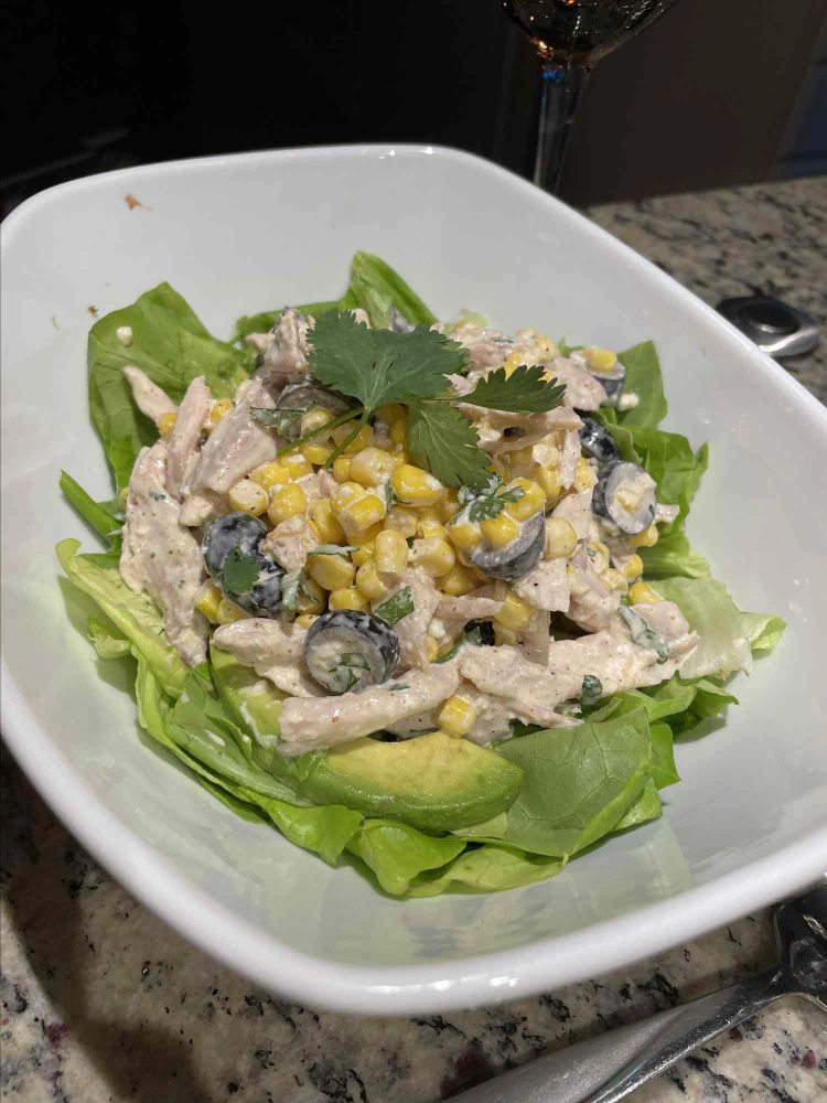 Mexican Street Corn-Chicken Salad