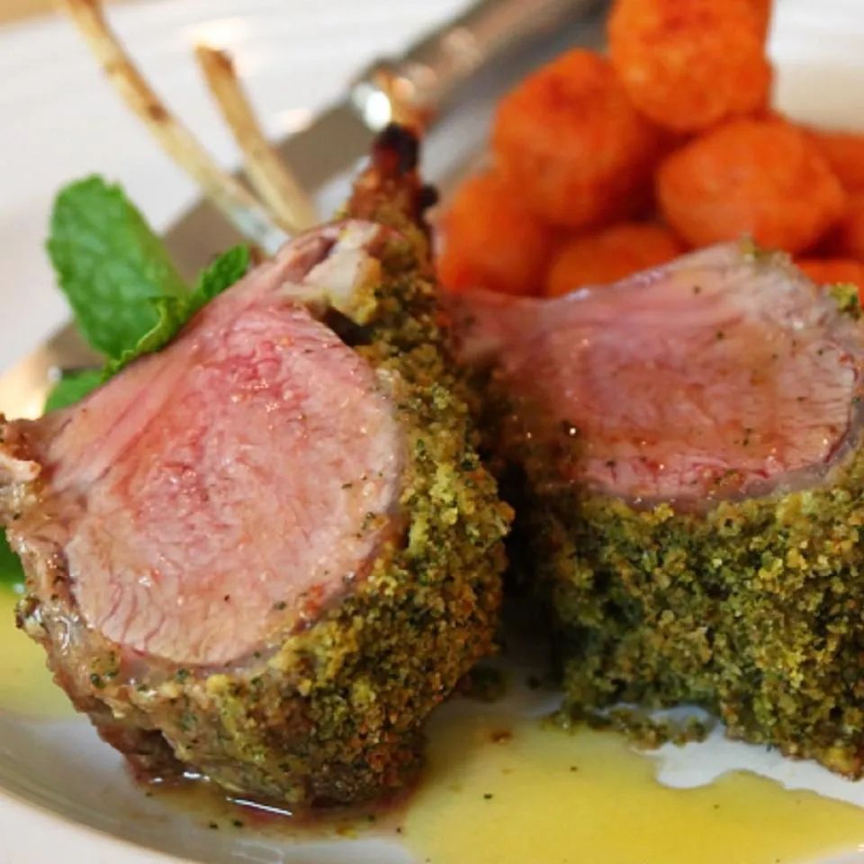 Mint Crusted Rack of Lamb