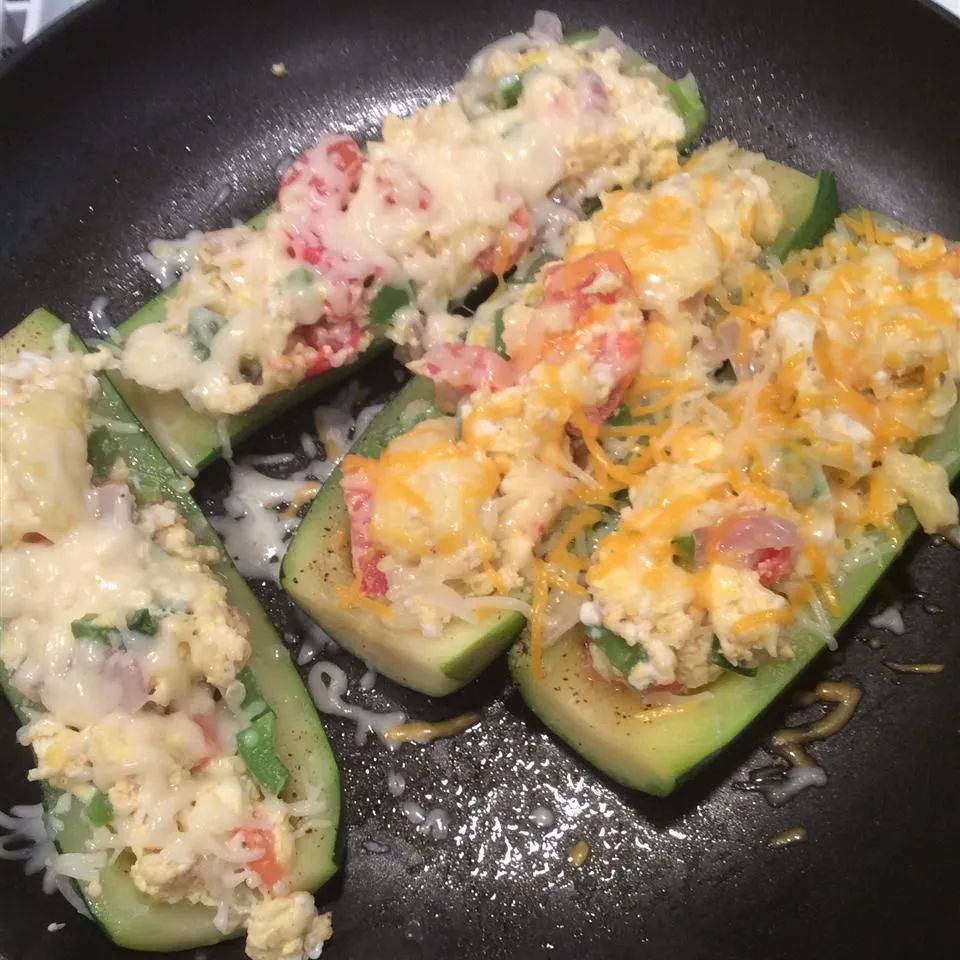 Egg Stuffed Zucchini