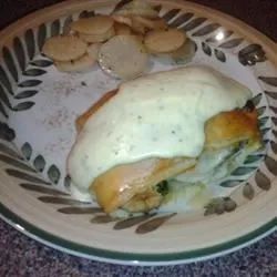 Chicken Florentine in Puff Pastry