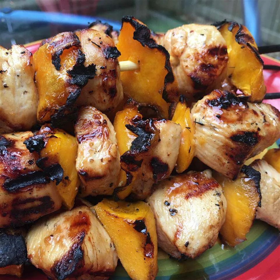 Mango Chicken Kabobs