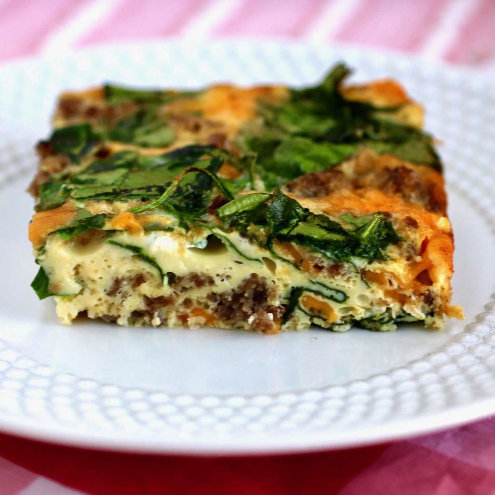 Spinach, Sausage, and Egg Casserole