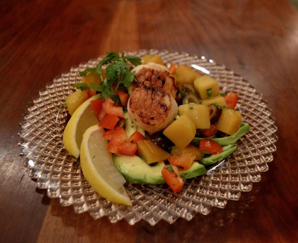 Avocado, Mango, and Scallop Salad