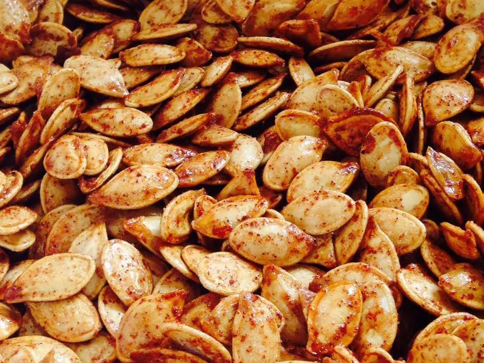 Spiced Maple Pumpkin Seeds