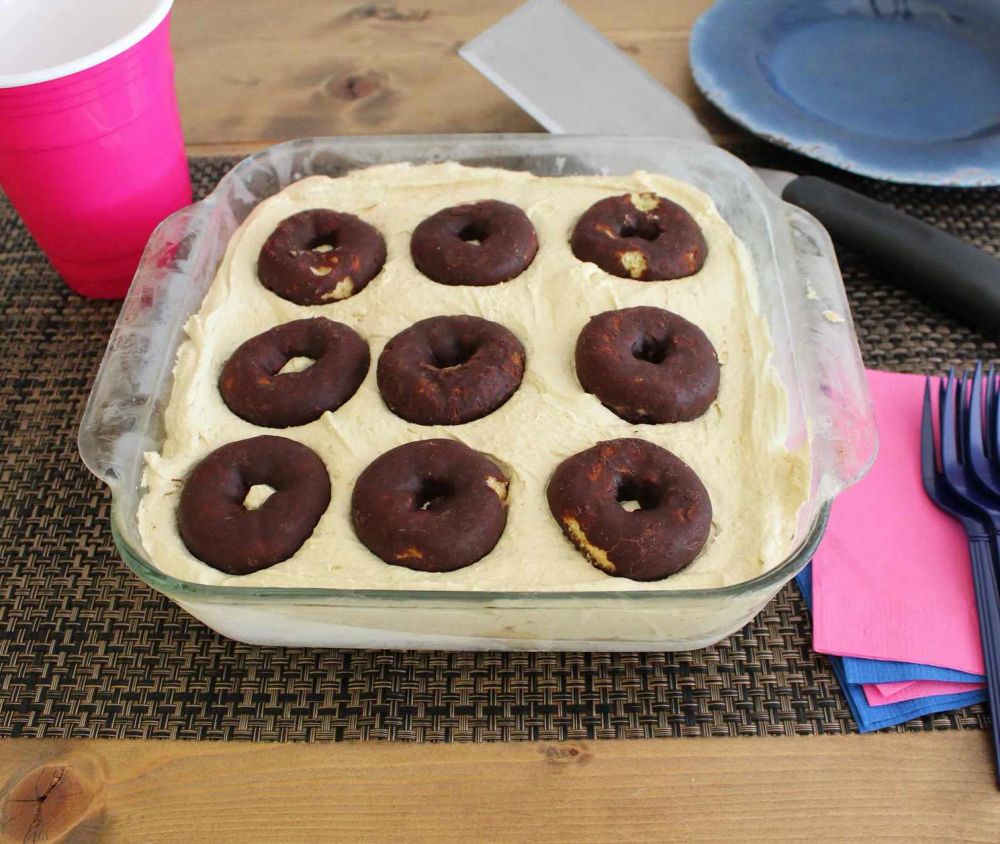 Coffee and Doughnuts Icebox Cake