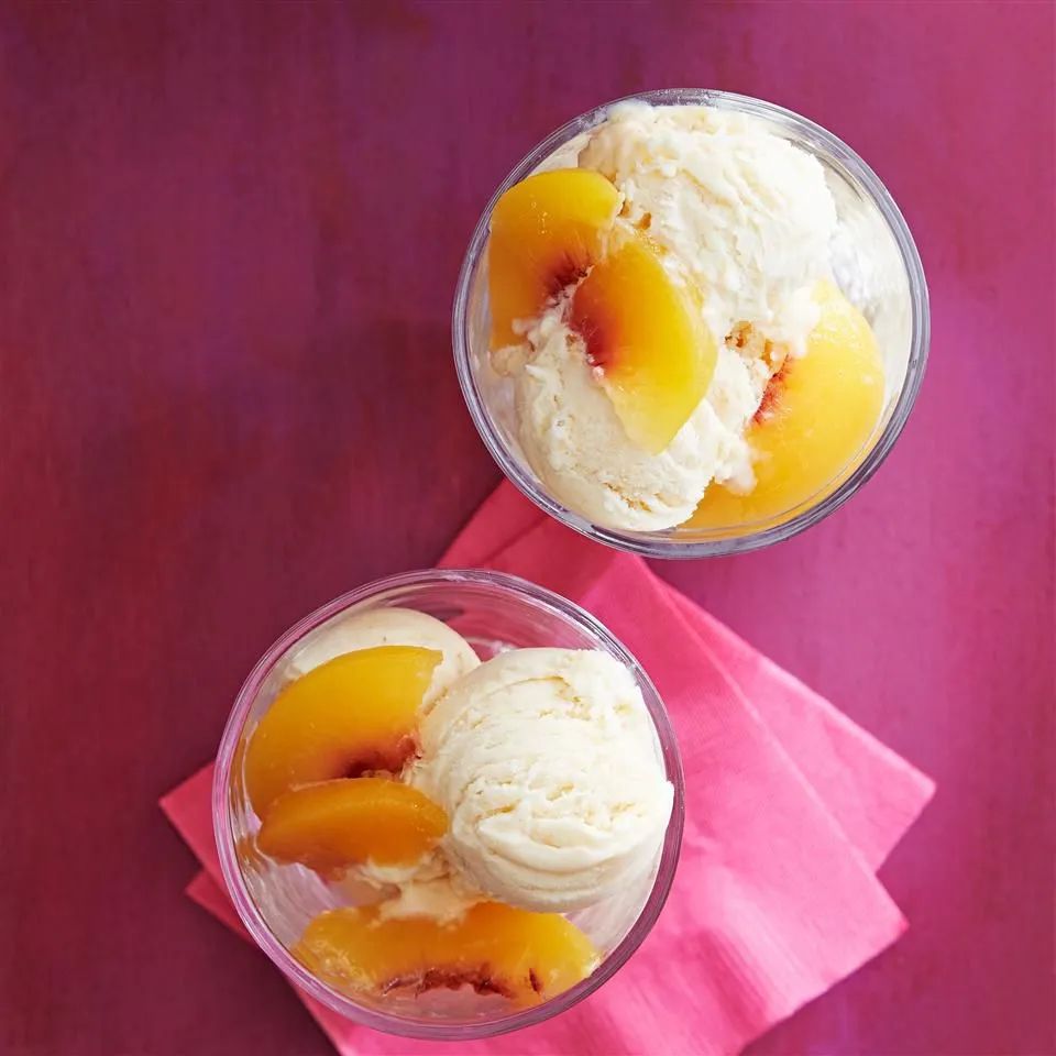 Georgia Peach Homemade Ice Cream