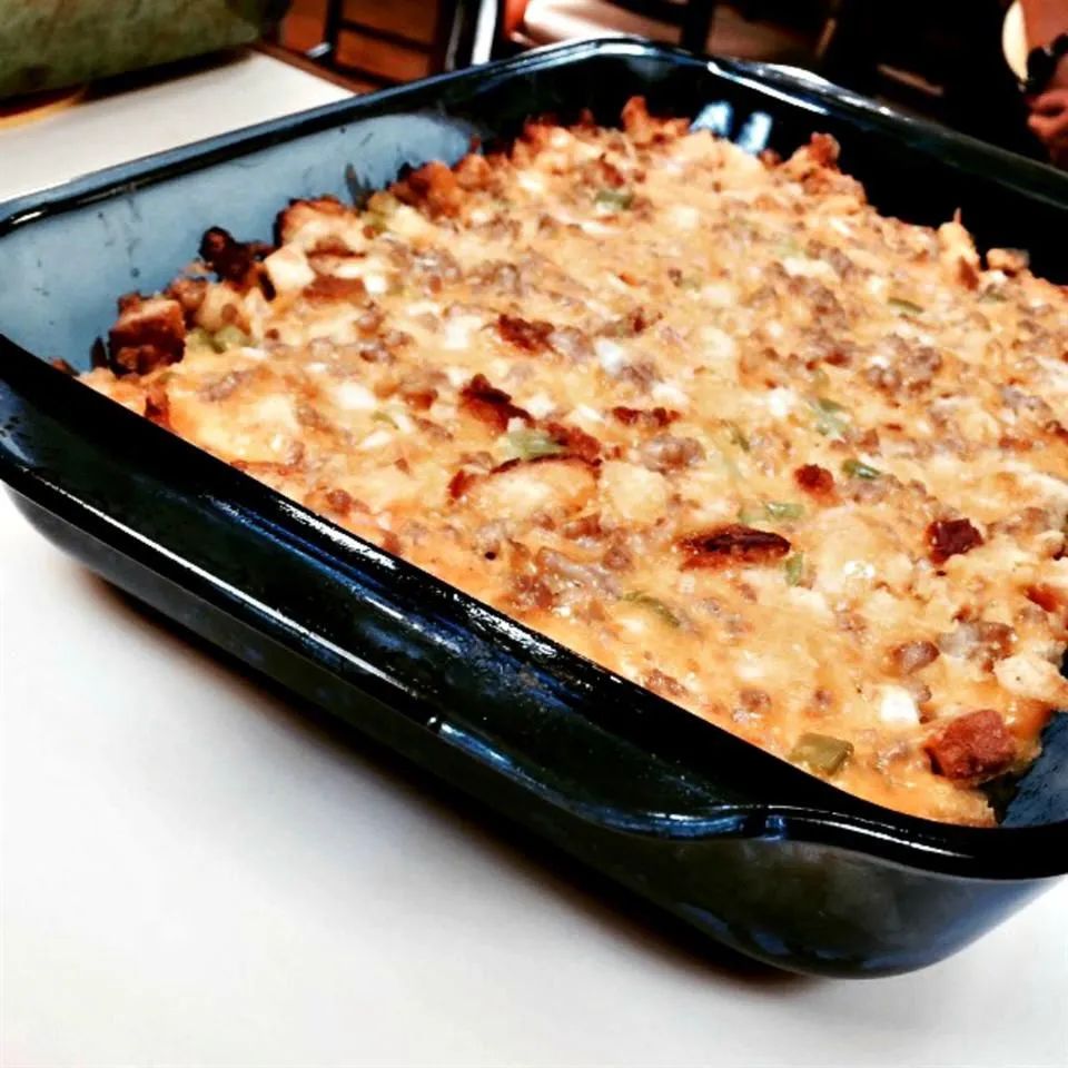 Cheddar, Bacon, and Egg Casserole