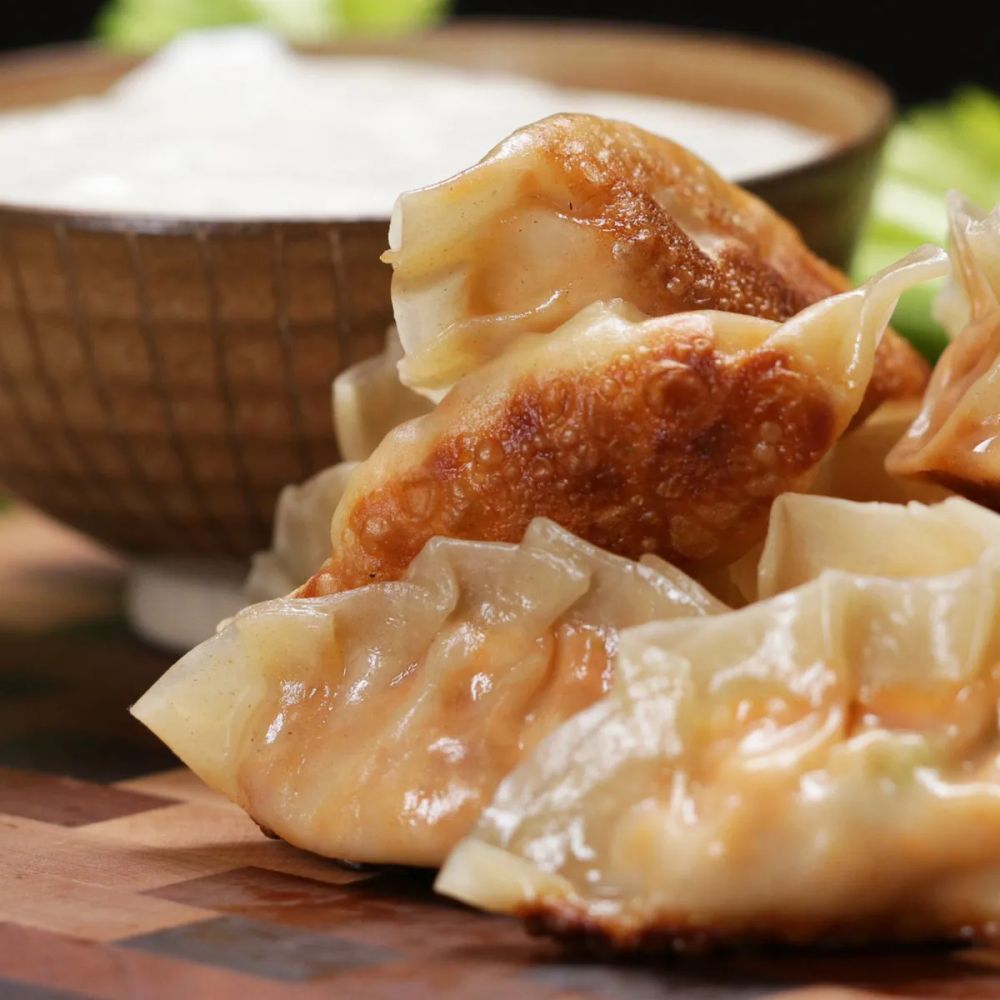 Buffalo Chicken Potstickers