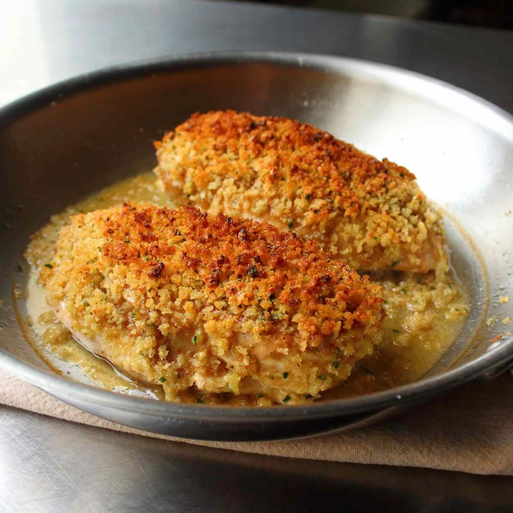 Crispy Garlic Breaded Chicken