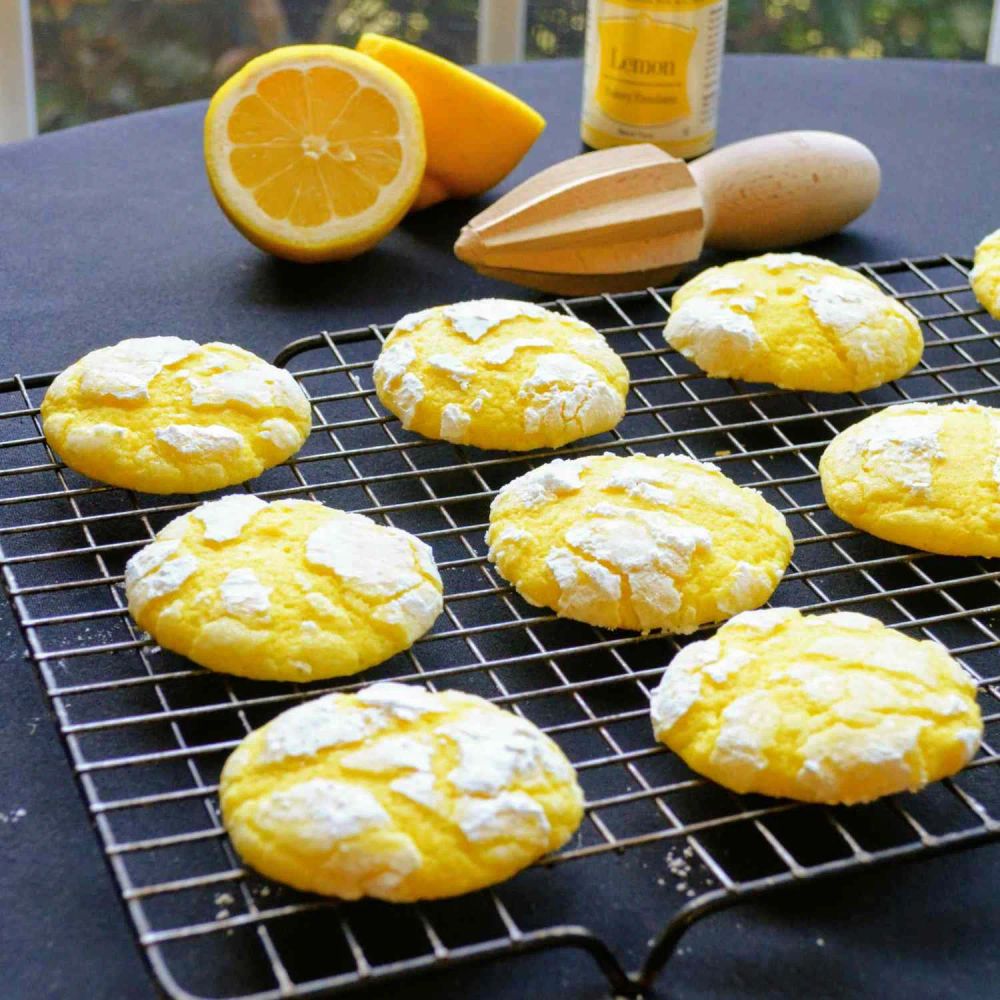 Lemon Crinkle Cookies