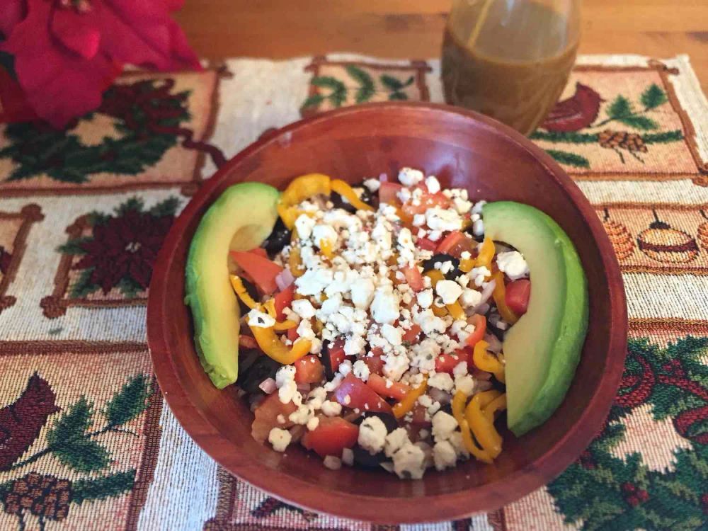 Garden Fresh Farro Bowl with Balsamic Dressing