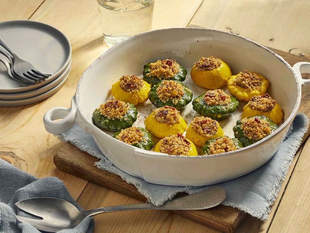 Stuffed Pattypan Squash