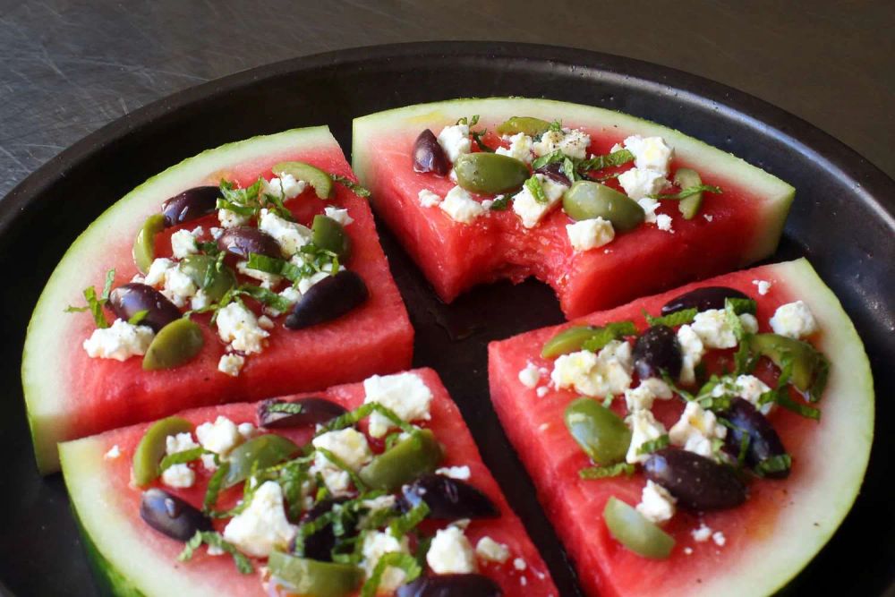 Chef John's Watermelon Pizza