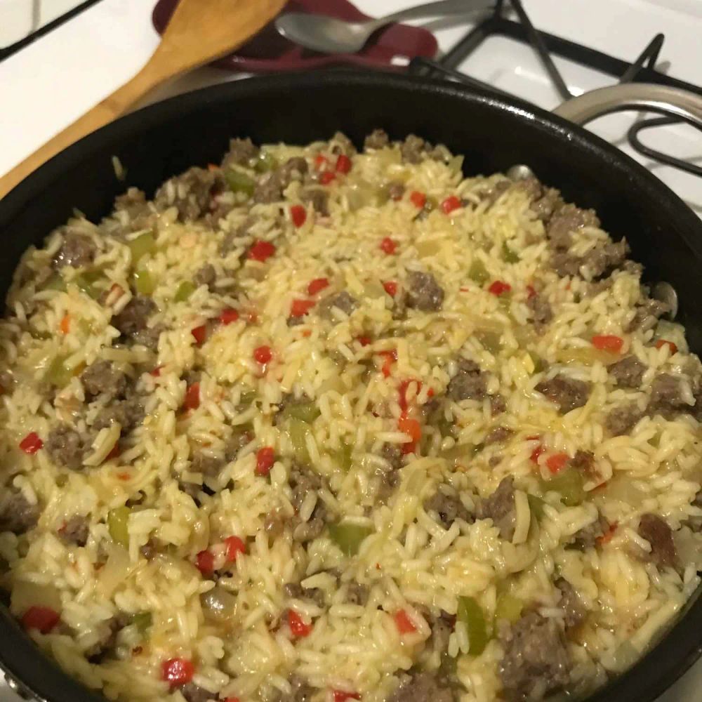 My Mom's Sausage and Rice Casserole