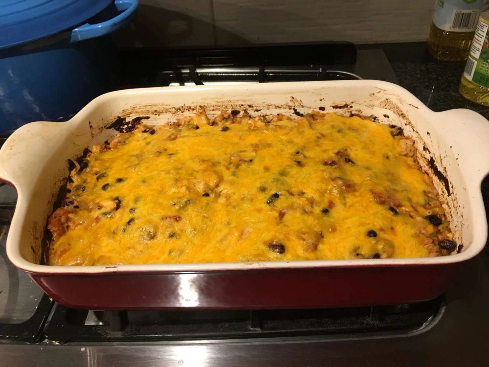 Mexican Beef and Rice Casserole