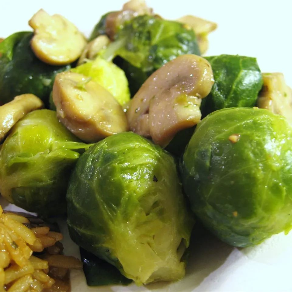 Brussels Sprouts with Mushrooms