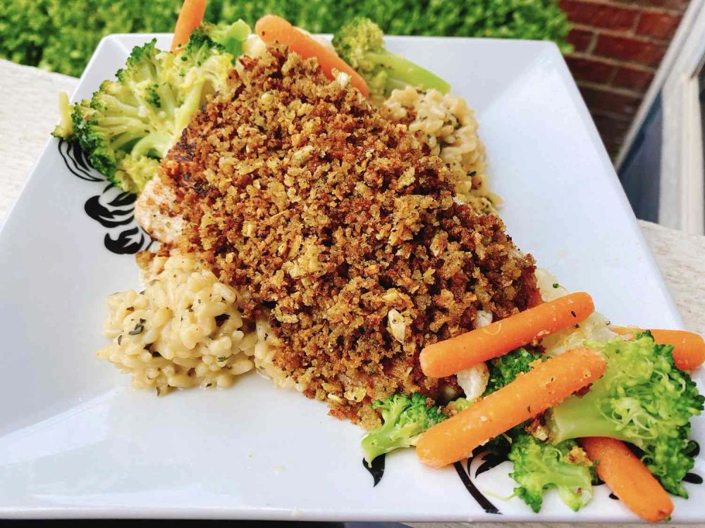 Pan-Seared Mahi Mahi with Gremolata Bread Crumbs