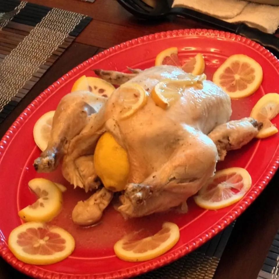 Lemon-Roasted Chicken with Rosemary