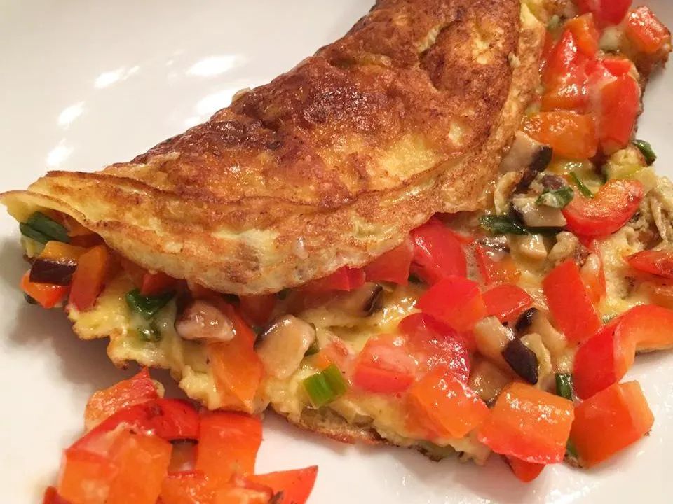 Spinach Mushroom Omelet