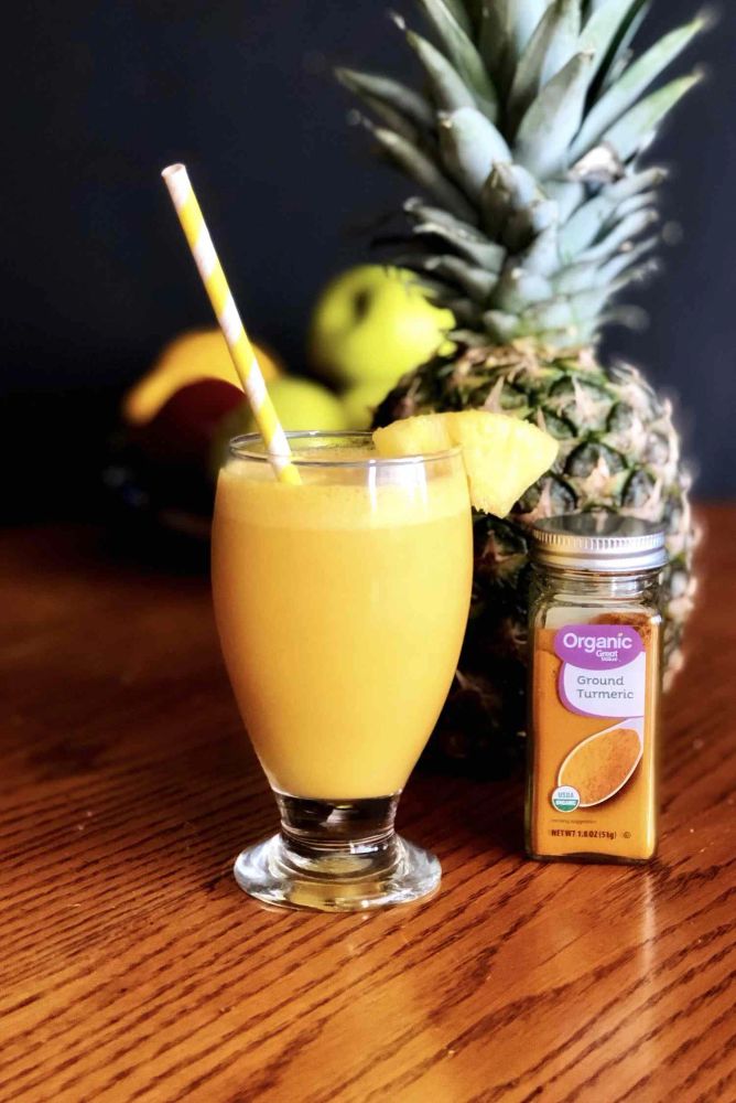 Turmeric-Pineapple-Coconut Smoothie