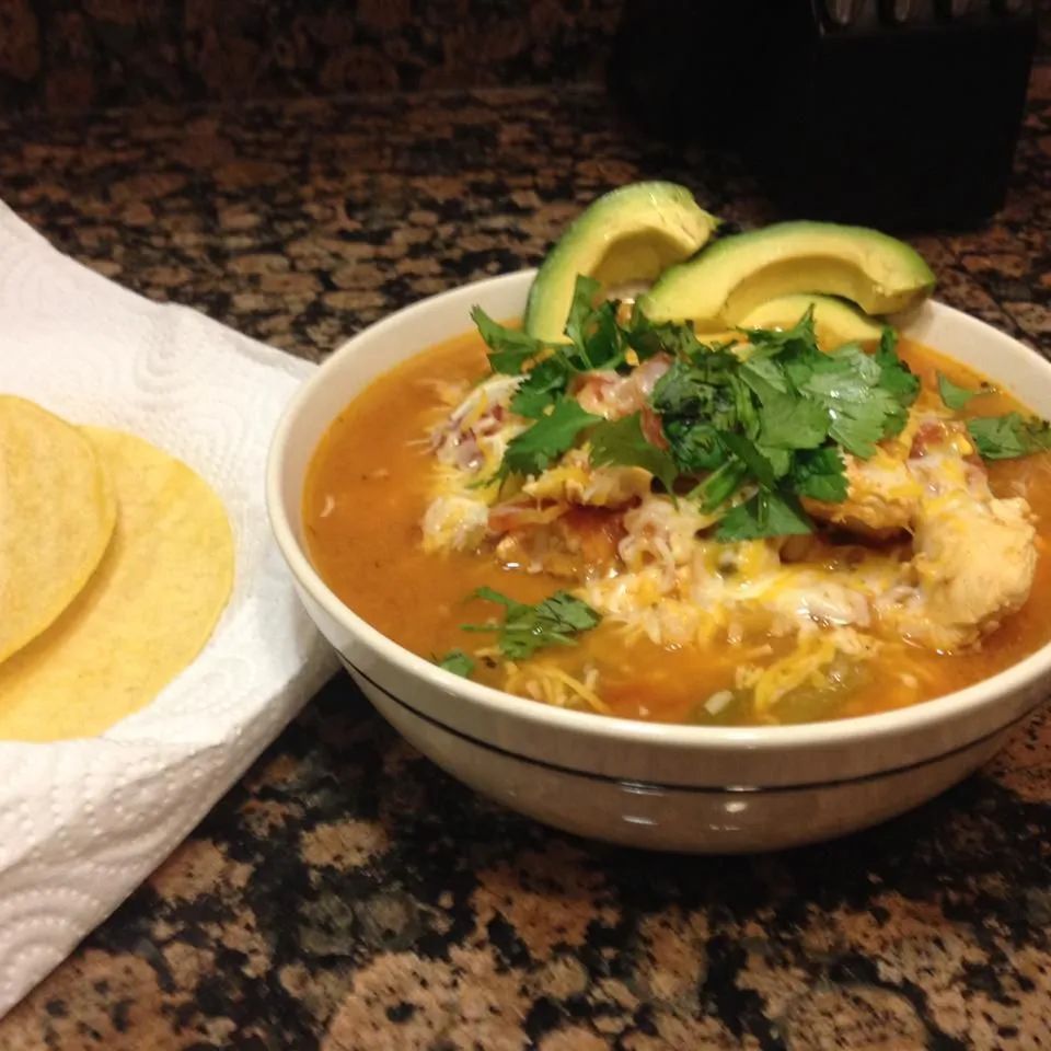 Homemade Chicken Tortilla Soup