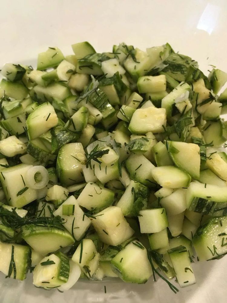 Raw Zucchini Salad